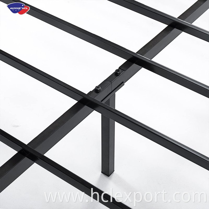 School Dormitory Beds Modern single Double Size Hotel Platform Metal Bed Frame Mattress Foundation Base